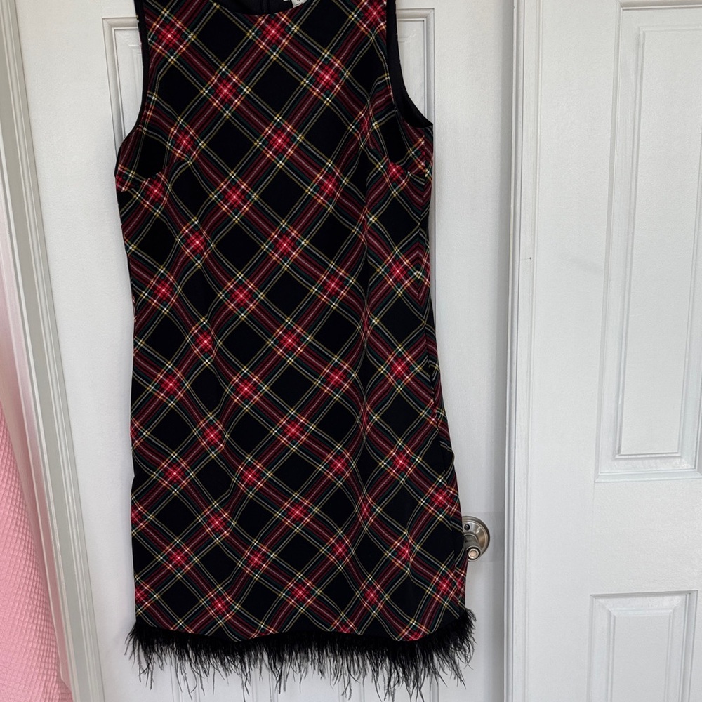 J. Crew Multicolor Plaid Holiday Dress